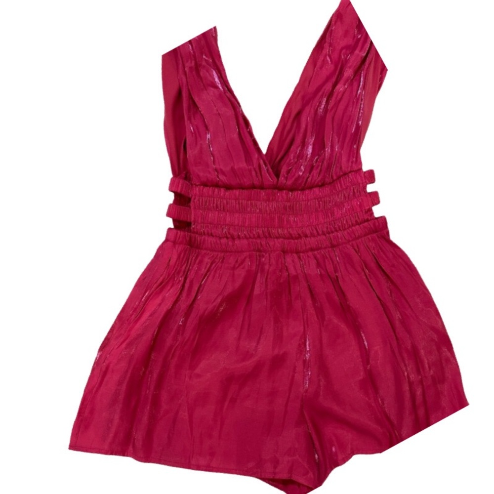 Pink Romper with Pockets